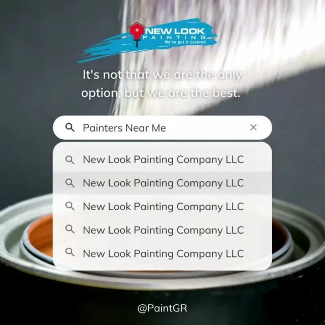 Check out why our customers only use New Look Painting! Link in Bio......#exteriorpainting#homeinterior #housedesign #homedecor #painters#interiorpainter #interiorpaint #interiorpainting#contractorsofinsta #customremodeling#interiordesigner #contractorlife #remodeling#homeremodelingideas #homeremodeling#customhomeremodeling #remodel #interior#interiorpainters #interiorgoals #paintgr#homedesignideas #grandrapidsmi #paintcontractor#commercialpainting #residentialpainting