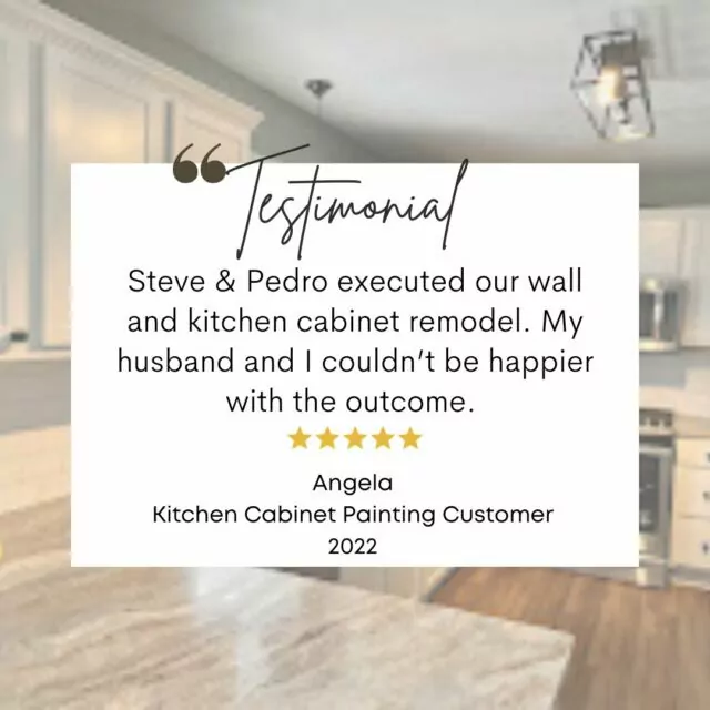 Full Review: "Steve & Pedro executed our wall and kitchen cabinet remodel. My husband and I couldn’t be happier with the outcome. They were professional, trustworthy, and very skilled. I have already recommended New Look to friends. Look forward to using them for any painting needs we may have in the future..." See more great reviews like Angelas through the link in our bio! Thank you Angela for placing your trust in us; we could not appreciate the opportunity more! ...#housedesign #homedecor #painters #interiorpainter #interiorpaint #interiorpainting #customremodeling #interiordesigner #contractorlife #remodeling #homeremodelingideas #homeremodeling #customhomeremodeling #remodel #interior #interiorpainters #interiorgoals #homedesignideas #grandrapidsmi #paintcontractor #commercialpainting #housedesign #homedecor #painters #interiorpainter #interiorpaint #paintcontractor #commercialpainting #residentialpainting #residentialpainting