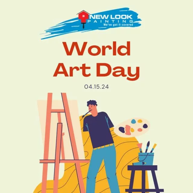 🎨✨ Happy World Art Day! 🌍🖌️ Today, we celebrate the universal language of creativity that connects us all. At New Look Painting, we believe that every stroke of the brush tells a story, and every color palette has a unique voice. From transforming walls into canvases of self-expression to bringing life to spaces through color and texture, we're proud to be part of the artistry that shapes our world. Let's celebrate the power of art to inspire, uplift, and unite us all.🎨✨