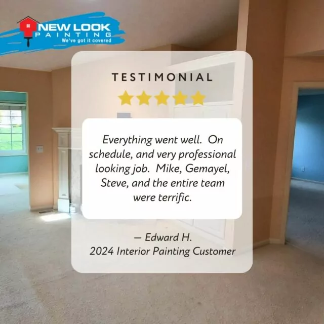 🎨🏡 A heartfelt thank you to Edward for entrusting us with the opportunity to transform the interior of your home! It was a pleasure bringing your vision to life with our expertise and dedication at New Look Painting. Here's to many more colorful moments ahead!